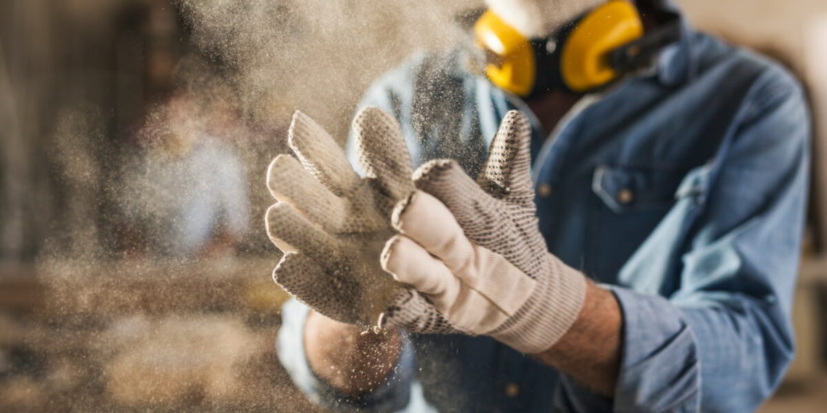 How do you remove construction dust from walls