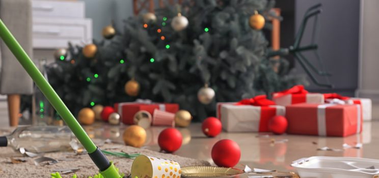 How do I keep my house clean during the holidays