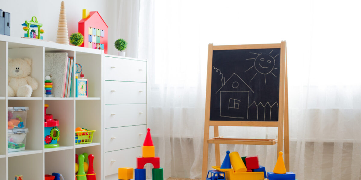 How do you clean a playroom?