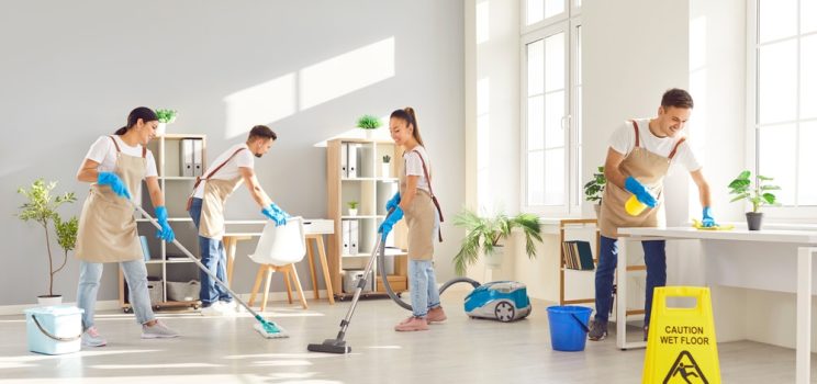 How do I work out my janitorial cleaning schedule