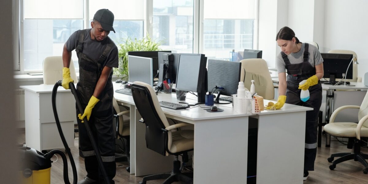 How to clean a large scale commercial building